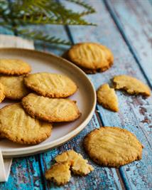 Buttery Ginger Cookies with Lemon Zest