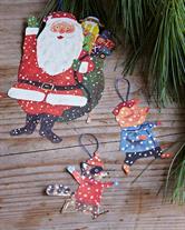 Christmas Ornaments from Vintage Children's Books